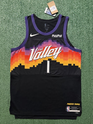Devin Booker Phoenix Suns Jersey #1 Nike ADV Authentic Black Size 48 (L) NBA