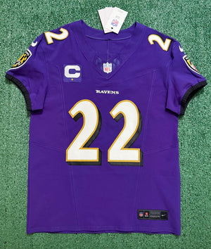 Derrick Henry Baltimore Ravens Jersey #22 Nike Vapor FUSE Elite Purple Size 40 (M) NFL