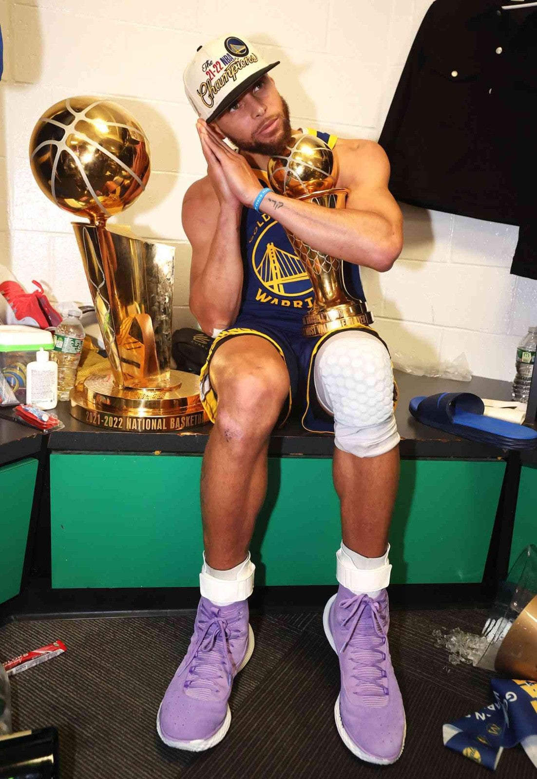 Steph Curry Golden State Warriors Jersey #30 Nike ADV Authentic Blue Size 48 (L) NBA