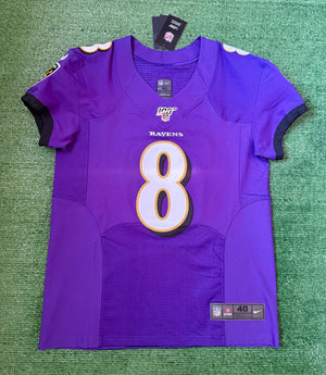 Lamar Jackson Baltimore Ravens Jersey #8 Nike Vapor Elite Purple Size 40 (M) NFL