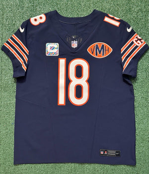 Caleb Williams Chicago Bears Jersey #18 Nike Vapor FUSE Elite Navy Size 48 (XL) NFL