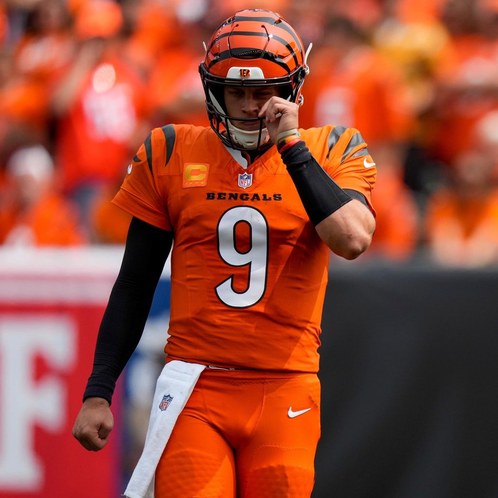 Joe Burrow Cincinnati Bengals Jersey #9 Nike Vapor FUSE Elite Orange Size 40 (M) NFL