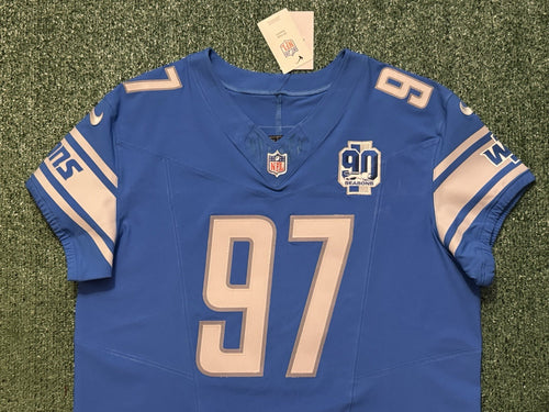 Aidan Hutchinson Detroit Lions Jersey #97 Nike Vapor FUSE Elite Blue size 48 (XL) NFL