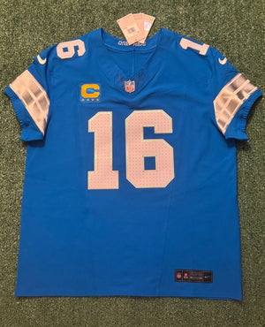 Jared Goff Detroit Lions Jersey #16  Nike Vapor FUSE Elite Blue Size 48 (XL) NFL