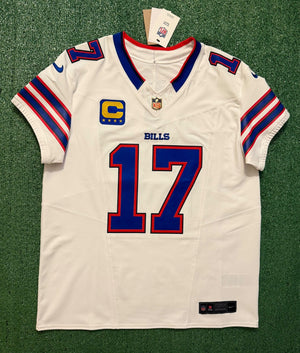 Josh Allen Buffalo Bills Jersey #17 Nike Vapor Fuse Elite White Size 44 (L) NFL