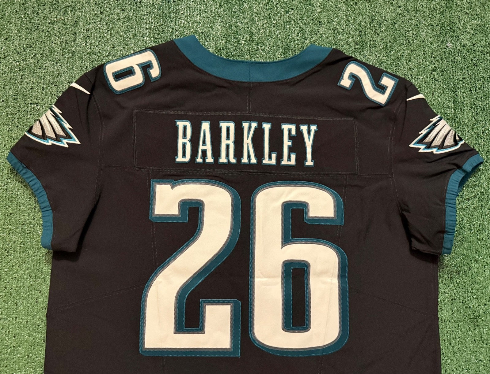 Saquon Barkley Philadelphia Eagles Jersey #26 Nike Vapor FUSE Elite Black Size 48 (XL) NFL