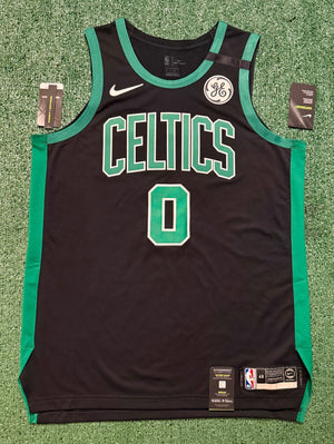Jayson Tatum Boston Celtics Jersey #0 Nike VaporKnit Authentic Black Size 48 (L) NBA