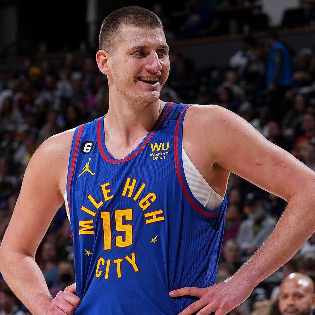 Nikola Jokic Denver Nuggets Jersey #15 Nike ADV Authentic Blue Size 48 (L) NBA