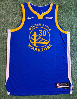Steph Curry Golden State Warriors Jersey #30 Nike ADV Authentic Blue Size 48 (L) NBA