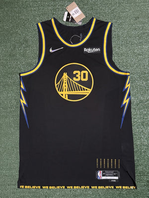 Steph Curry Golden State Warriors Jersey #30 Nike ADV Authentic Black Size 48 (L) NBA