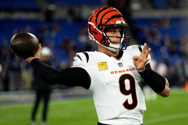 Joe Burrow Cincinnati Bengals Jersey #9 Nike Vapor FUSE Elite White Size 44 (L) NFL
