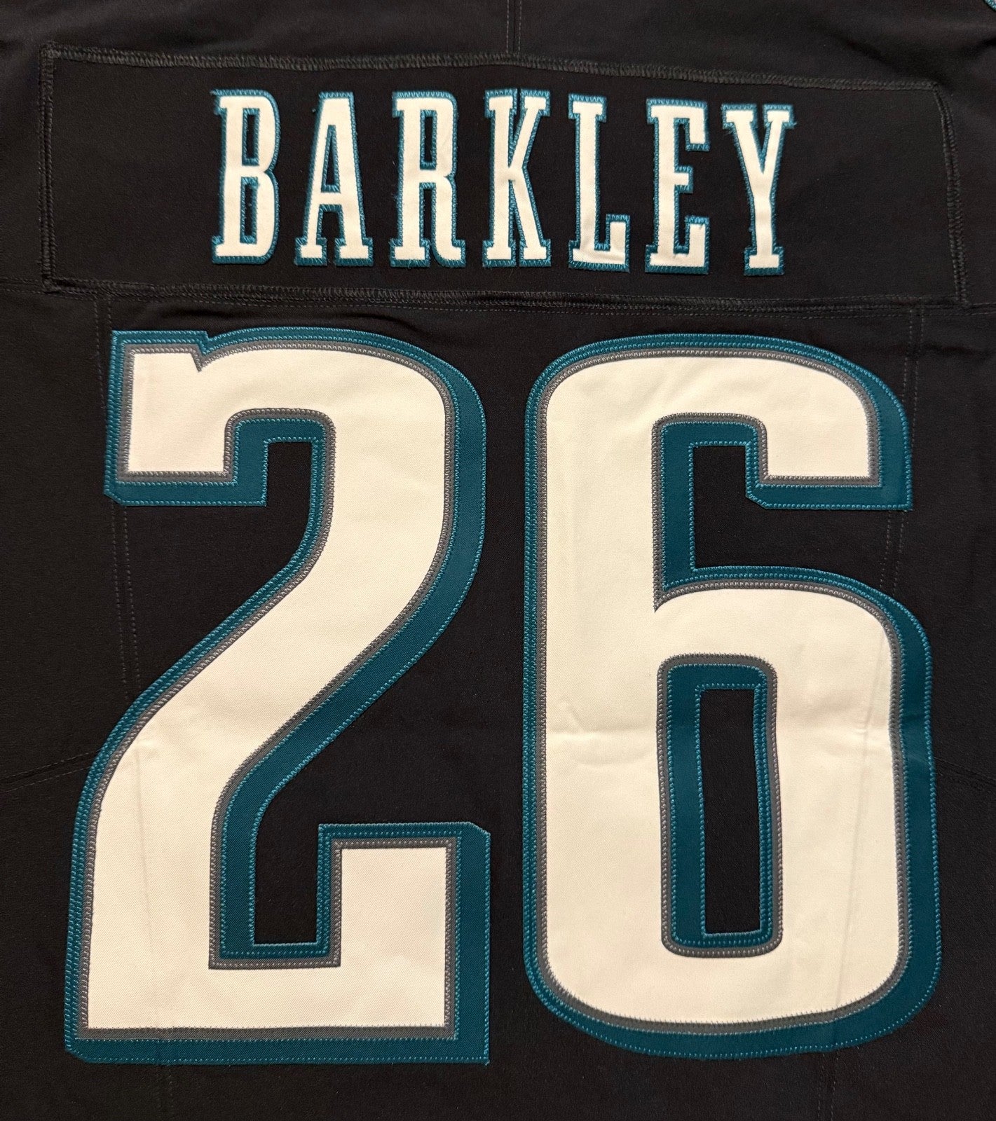 Saquon Barkley Philadelphia Eagles Jersey #26 Nike FUSE Elite Black size 48 (XL) NFL
