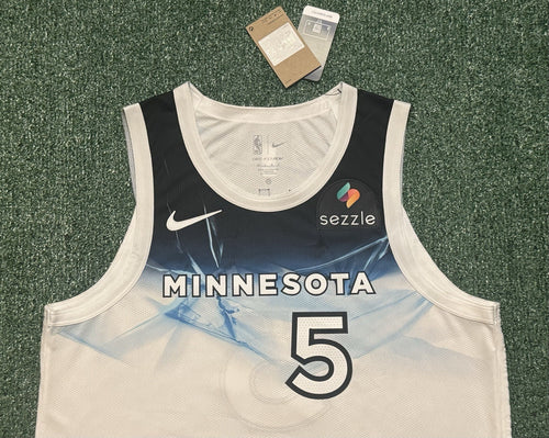 Anthony Edwards Minnesota Timberwolves Jersey #5 Nike ADV Authentic White Size 48 (L) NBA
