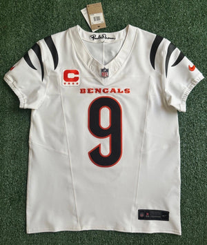 Joe Burrow Cincinnati Bengals Jersey #9 Nike Vapor FUSE Elite White Size 40 (M) NFL