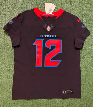 Nico Collins Houston Texans Jersey #12 Nike Vapor Fuse Elite Navy Size 44 (L) NFL