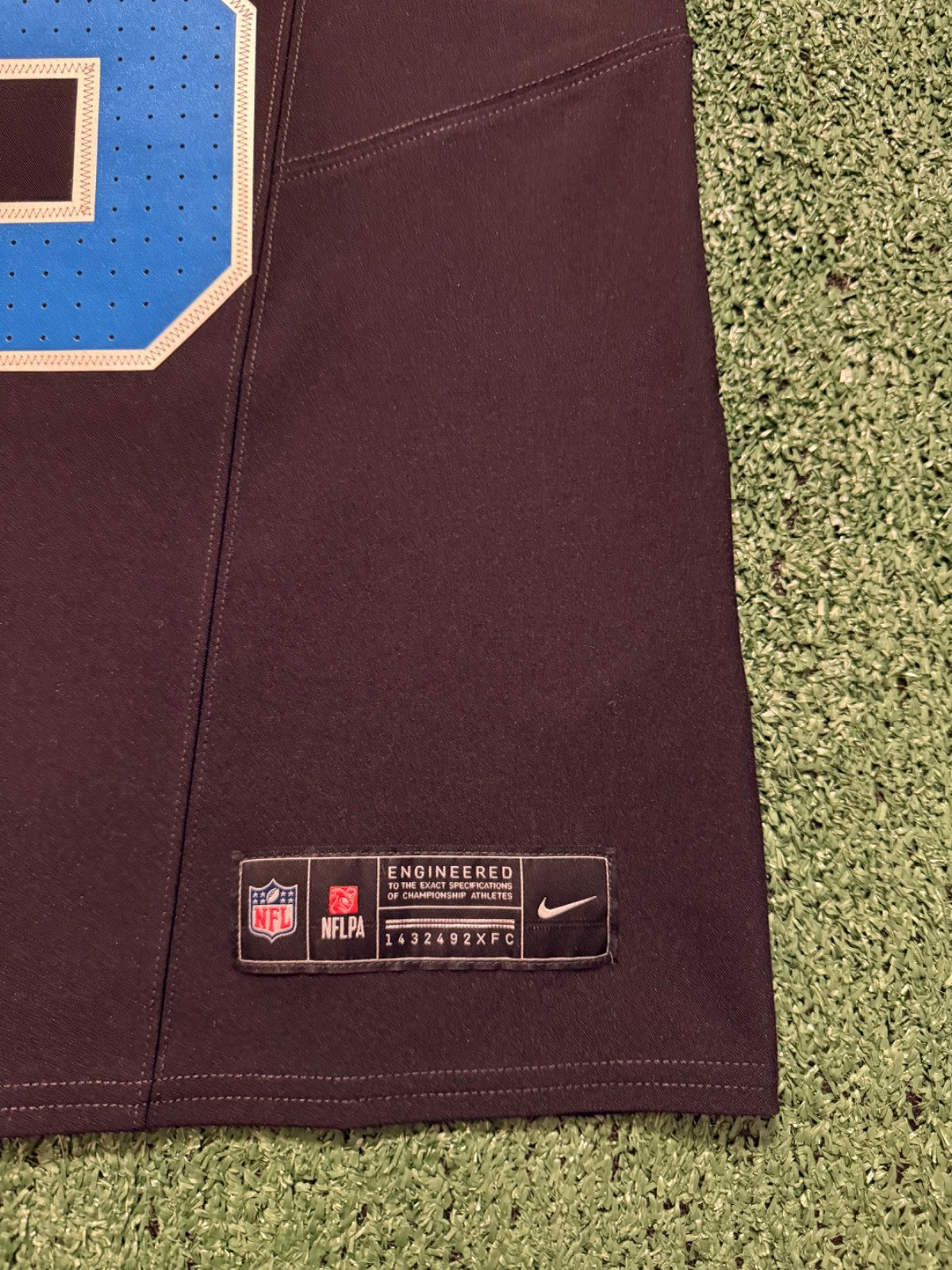 Jared Goff Detroit Lions Jersey #16  Nike Vapor FUSE Elite Black Size 40 (Medium) NFL