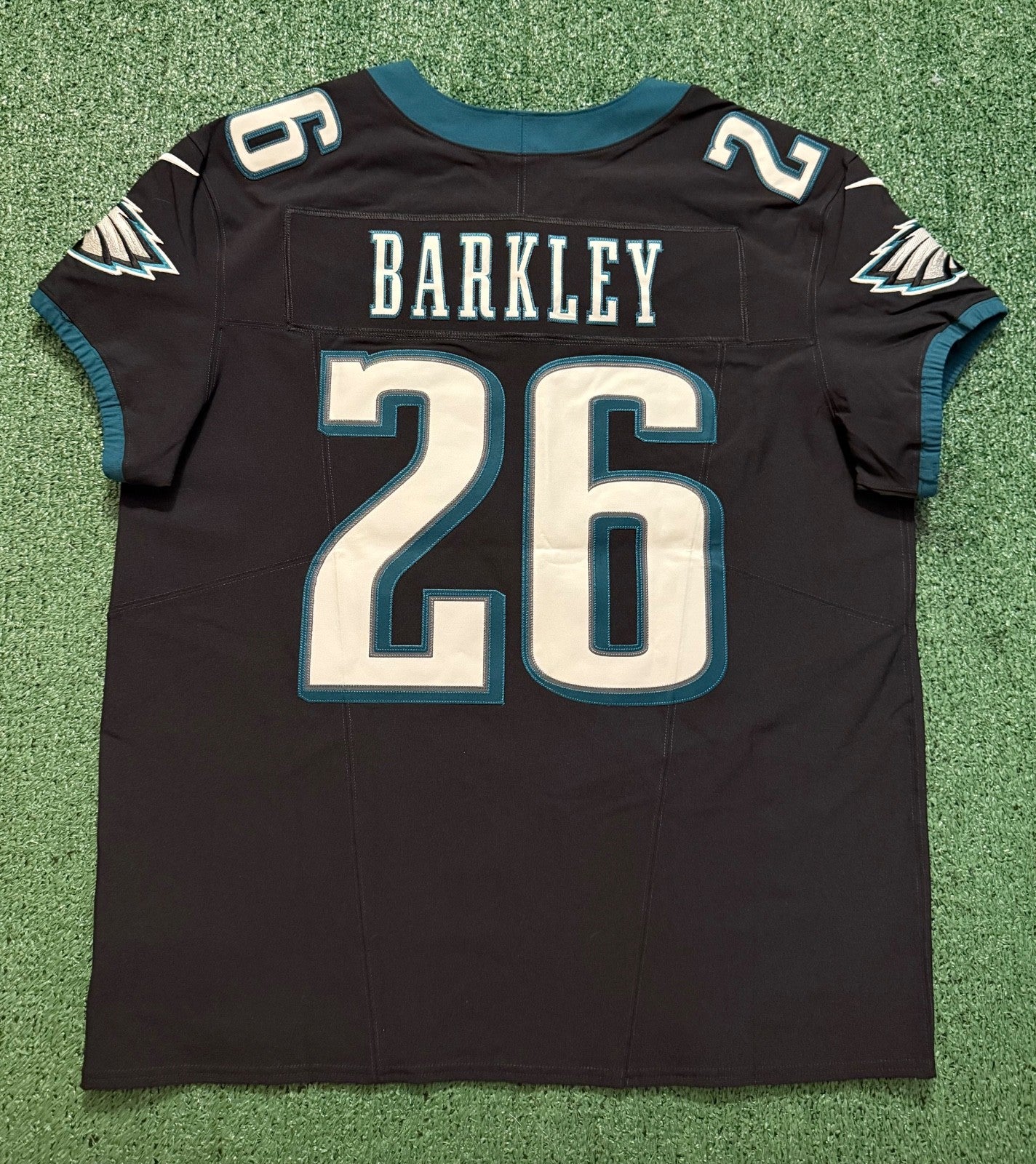 Saquon Barkley Philadelphia Eagles Jersey #26 Nike Vapor FUSE Elite Black Size 48 (XL) NFL