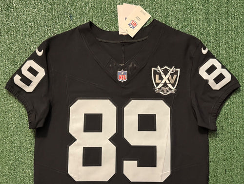 Brock Bowers Las Vegas Raiders Jersey #89 Nike Vapor Fuse Elite Black Size 40 (M) NFL