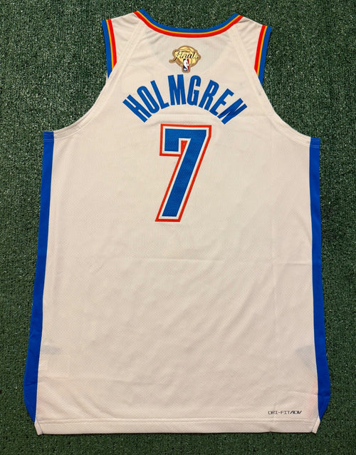 Chet Holmgren Oklahoma City Thunder Jersey #7 Nike ADV Authentic White Size 48 (L) NBA