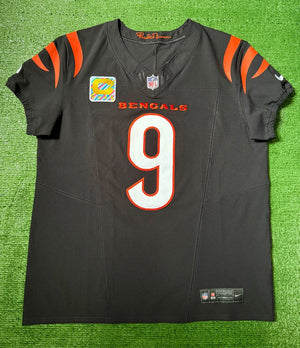 Joe Burrow Cincinnati Bengals Jersey #9 Nike Vapor FUSE Elite Black Size 44 (L) NFL