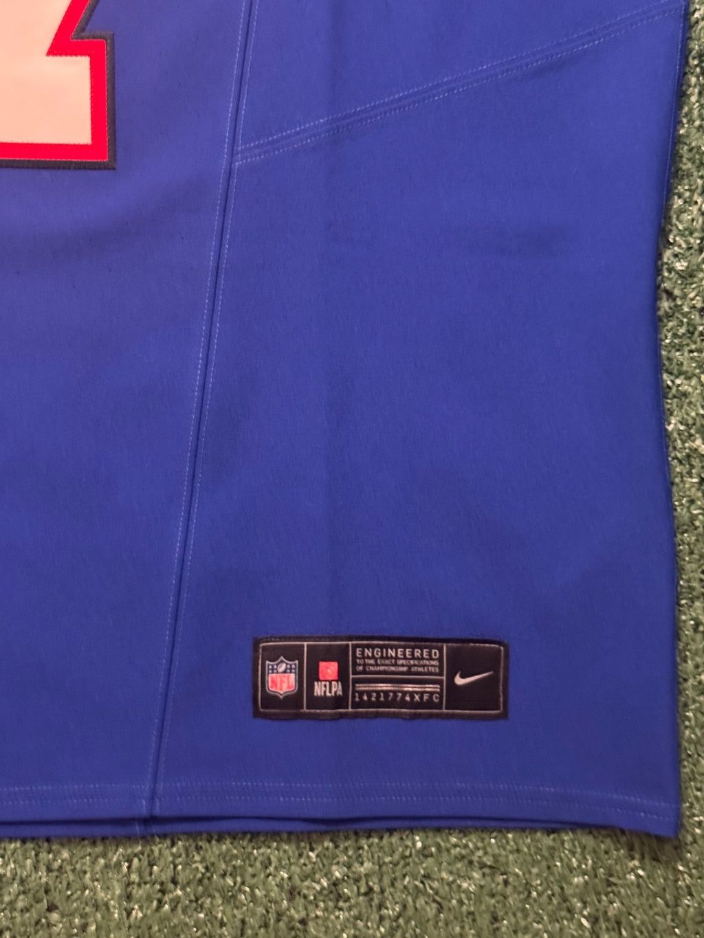 Josh Allen Buffalo Bills Jersey #17 Nike Vapor Fuse Elite Blue Size 44 (L) NFL