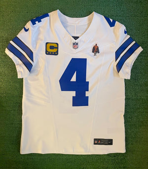Dak Prescott Dallas Cowboys Jersey #4 Nike Vapor FUSE Elite White Size 44 (Large) NFL