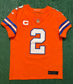 Pat Surtain II Denver Broncos Jersey #2 Nike Vapor Fuse Elite Orange Size 40 (M) NFL
