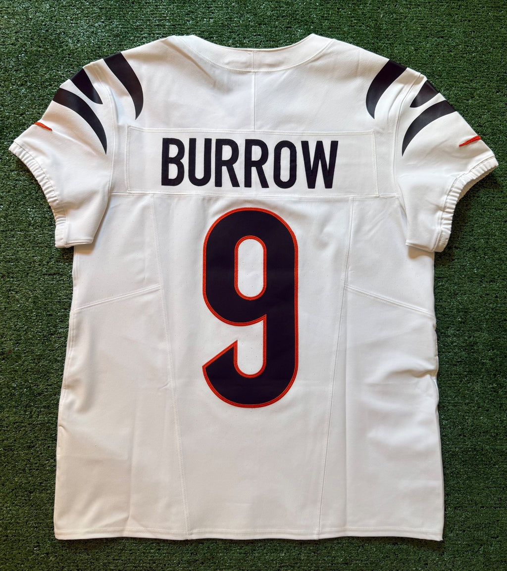 Joe Burrow Cincinnati Bengals Jersey #9 Nike Vapor FUSE Elite White Size 44 (L) NFL