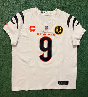 Joe Burrow Cincinnati Bengals Jersey #9 Nike Vapor FUSE Elite White Size 48 (XL) NFL
