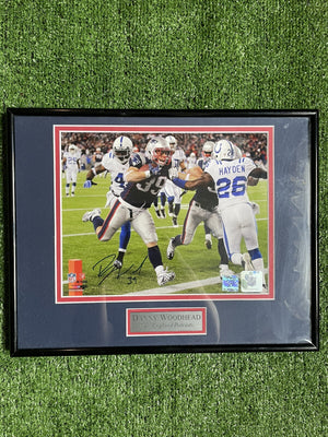 Danny Woodhead New England Patriots Autographed Framed Picture 11x14 (COA)