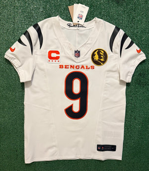 Joe Burrow Cincinnati Bengals Jersey #9 Nike Vapor FUSE Elite White Size 40 (M) NFL
