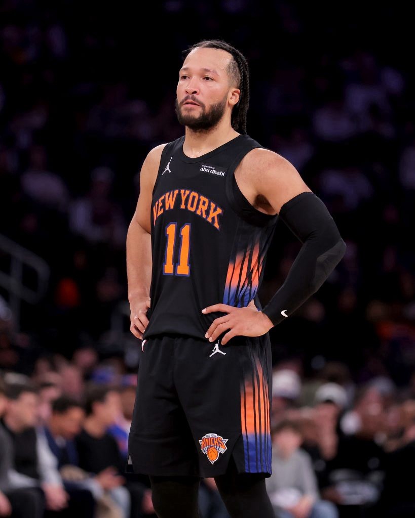 Jalen Brunson New York Knicks Jersey #11 Nike ADV Authentic Black Size 48 (L) NBA