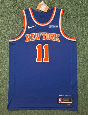 Jalen Brunson New York Knicks Jersey #11 Nike ADV Authentic Blue Size 48 (L) NBA