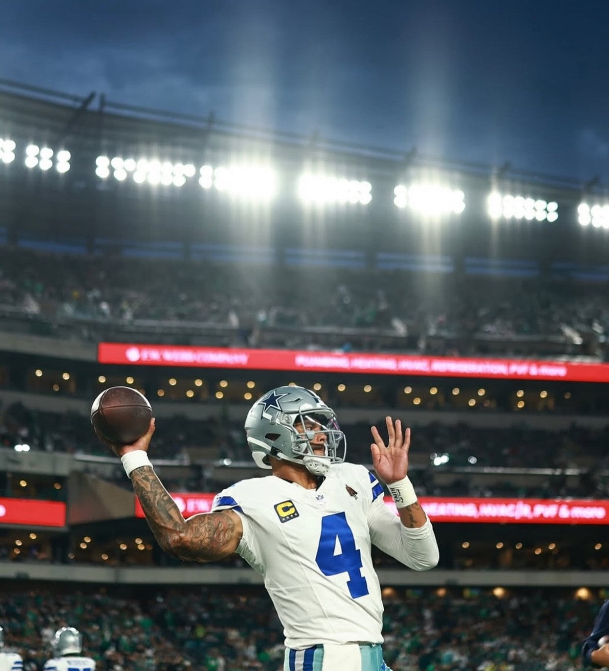 Dak Prescott Dallas Cowboys Jersey #4 Nike Vapor FUSE Elite White Size 40 (Medium) NFL